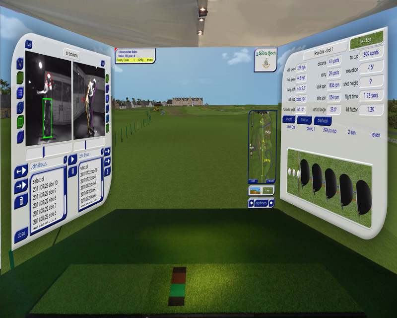 Begagnad Sports Coach 3D Surround Golfsimulator till salu (Såld)